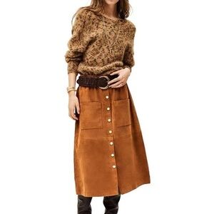 Ba&sh Marie Suede Midi Skirt - 40 - SOLD OUT!